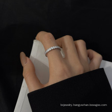 Shangjie OEM anillos bling full zircon rings jewelry stainless steel women ring fashion rings